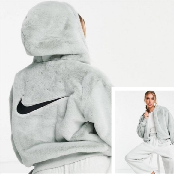 Nike Jackets & Blazers - NWT Nike Women's Sportswear Essentials Faux Fur Full-Zip Jacket.